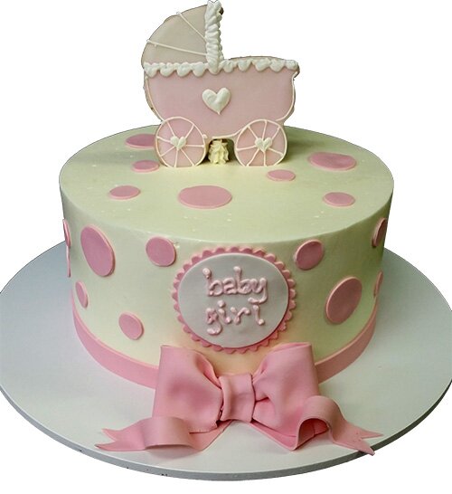 custom baby girl cake